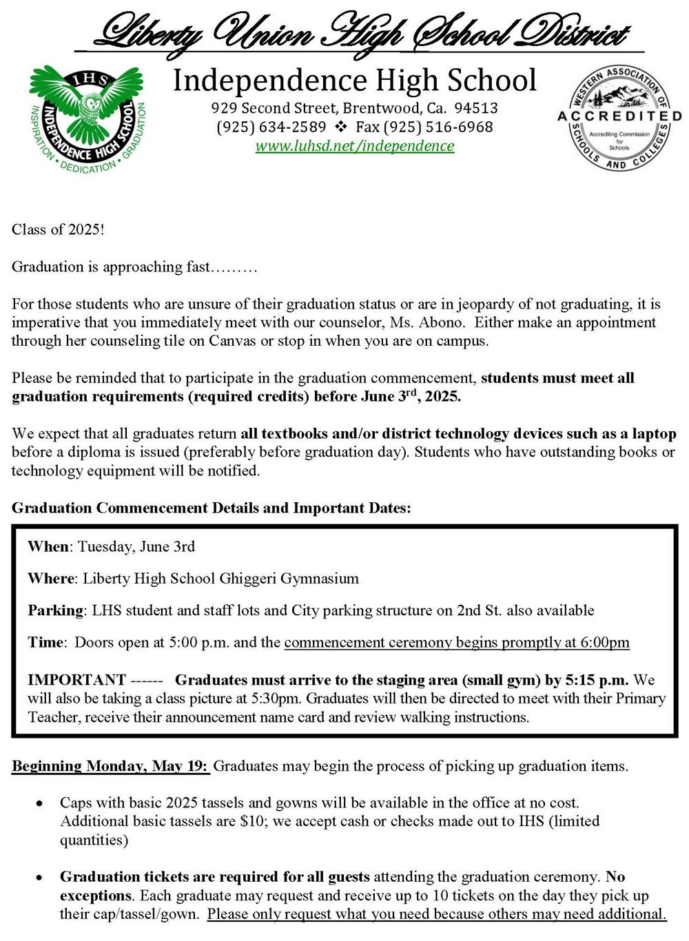 Grad Letter